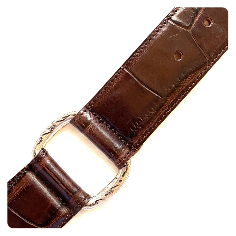 Vintage Harold’s Italian Leather Brown Belt EUC S